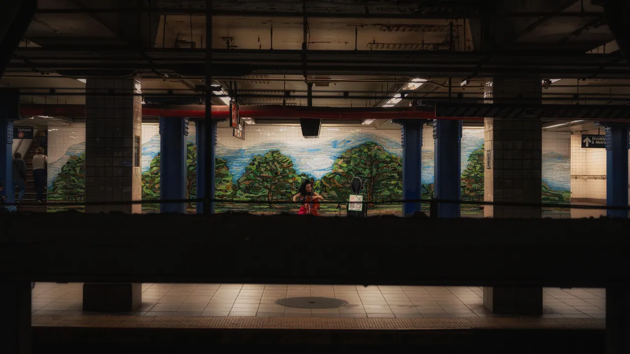 Platform Violinist