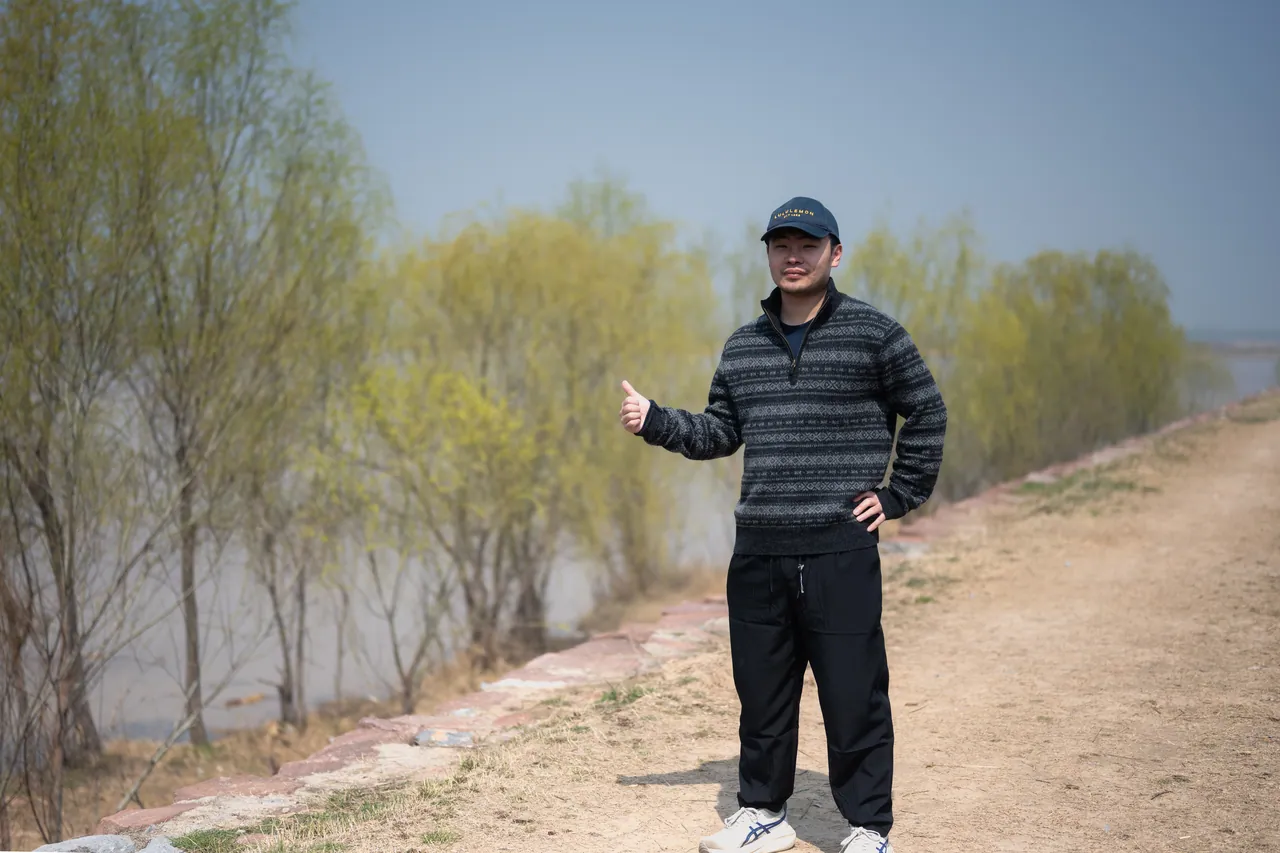 Self-Portrait on the Levee